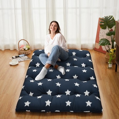Japanese Futon Mattress for Adults Kids, Japanese Style Futon Floor Mattress, Sleeping Mattress for Floor, Tatami Mat, Roll Up Camping Mattress Pad