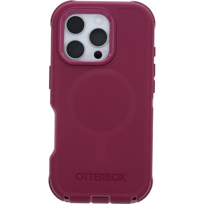 OtterBox iPhone 16 Pro Defender Series Pro for MagSafe Case- Foxberry Pink: Solid Plastic Cover for Electronics