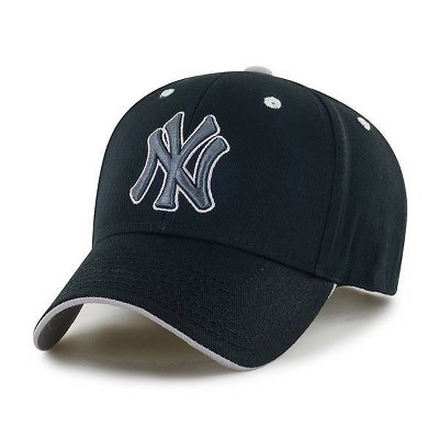 MLB New York Yankees Youth Black Money Maker Hat: Adjustable Cotton Baseball Cap
