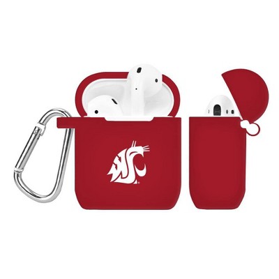 NCAA Washington State Cougars Silicone Cover for AirPod Battery Case