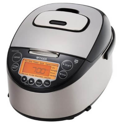 Tiger Corporation Tiger JKT-D10U 5.5-Cup (Uncooked) IH Rice Cooker, black & stainless steel