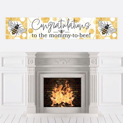 Big Dot of Happiness Little Bumblebee - Bee Baby Shower Decorations Party Banner