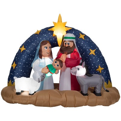 Christmas Inflatable Starry Nativity Scene