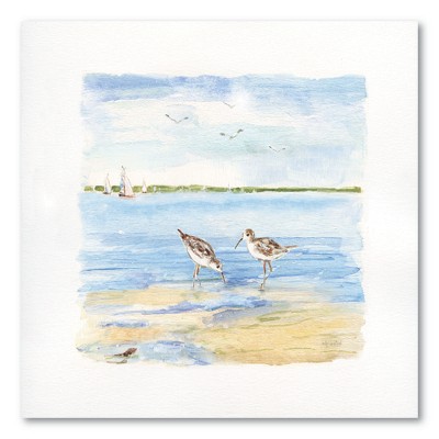 Courtside Market Seaside Birds I Gallery-Wrapped Canvas