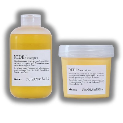 Davines Dede Shampoo Delicate Ritual Shampoo (8.45 oz) & Dede Conditioner (8.93 oz) - Use For Fine Hair and Daily Cleansing