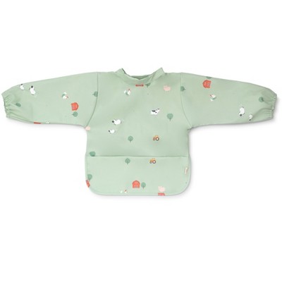 SARO Long Sleeve Waterproof Bib: Mess-Free Feeding - Baby Led Weaning, Mealtime Protection, Stain Resistant, Easy Clean