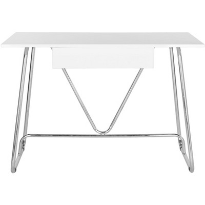 Molloy Desk - FOX2212 - White/Chrome - Safavieh Couture