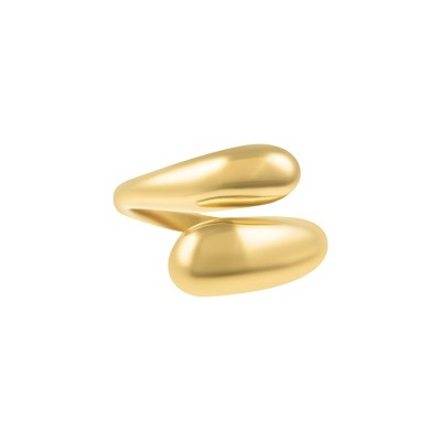 Adornia Tarnish Resistant 14k Gold Plated Overlapping Chunky Bands Ring