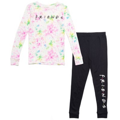 FRIENDS Girls Pajama Pants and Shirt Sleep Set Little Kid to Big Kid