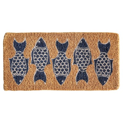 Natural Coir Fish Doormat (2'x3') - 3R Studios