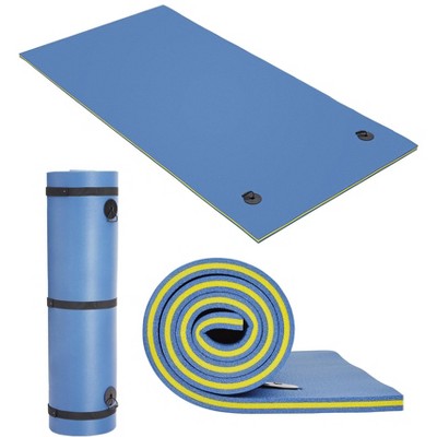 GustoWave Lily Pad Floating Mat for Lake & Pool, 12' Extra Large Floating Water Mat, 3-Layer Tear-Resistant XPE Foam Suitable for Adults