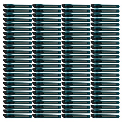 MotoProducts 100 Bulk 5" Box Cutters Turquoise with Snap-Off Blades and Safety Locks
