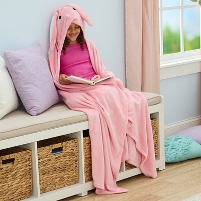 The Lakeside Collection Kids' Character Hooded Fleece Throw