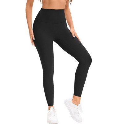 INSPIRE CHIC Women's High Waist Tummy Control Workout Running Leggings Soft Shapewear Pants