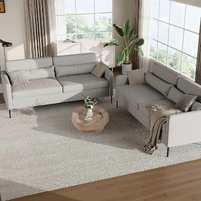 80 Inch 3 Seater Sofa with Extra Deep Seats, Sofa Couch for Living Room, Modern Couch and Sofa with Comfy Armrests and Seats and Backrests