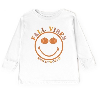 The Juniper Shop SmileyWorld Fall Vibes Toddler Long Sleeve Tee