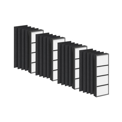 Nispira True HEPA + Activated Carbon Replacement Filters Compatible with Air Purifier Finn Part RFT9908. 4 Sets