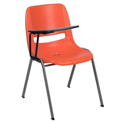 Emma and Oliver Ergonomic Shell Chair with Right Handed Flip-Up Tablet - Tablet Arm Desk