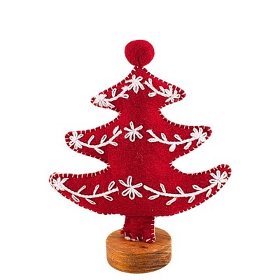 Tag 9.75 In Sprig Tree Decor Small Christmas Decorative Tree , Handmade Winter Festive (1PC)