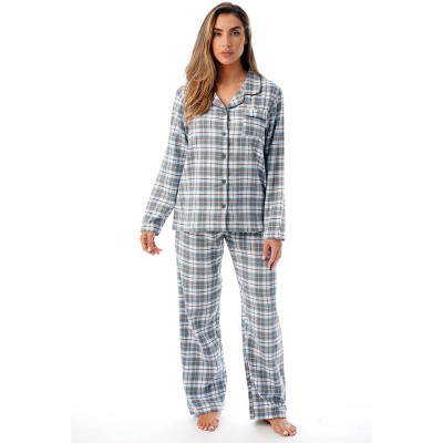 Just Love Womens Long Sleeve Flannel Pajama Set  Soft, Warm Sleepwear