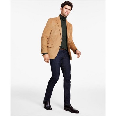 Tommy Hilfiger Mens Modern Fit Corduroy Two Button Blazer Jacket