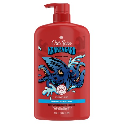Old Spice Men's Krakenguard Body Wash Pump - Scented - 33.4 fl oz