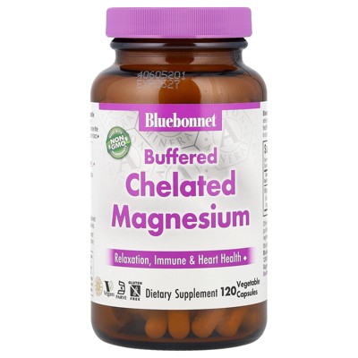Bluebonnet Nutrition Buffered Chelated Magnesium, 200 mg , 120 Vegetable Capsules
