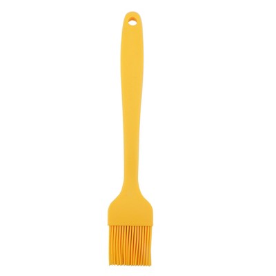 Unique Bargains Silicone Non-stick Baking Grilling Oil Marinades Basting Brush Yellow