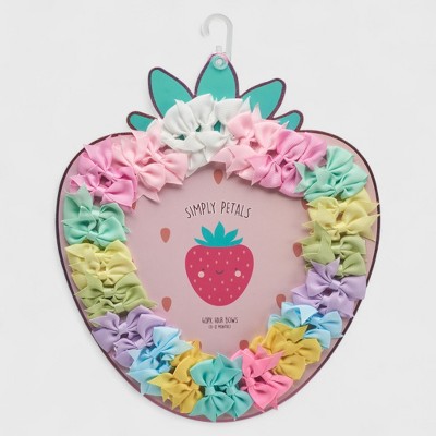 Simply Petals 40-Pack Strawberry Themed Baby Hair Bow Set -  Assorted Baby Bows for 0-12 Months, Colorful Clips for Infants, Girl, 40pcs