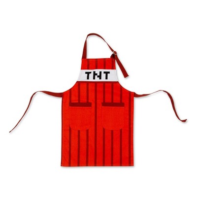 Ukonic Minecraft Red TNT Youth Kitchen Cooking Apron