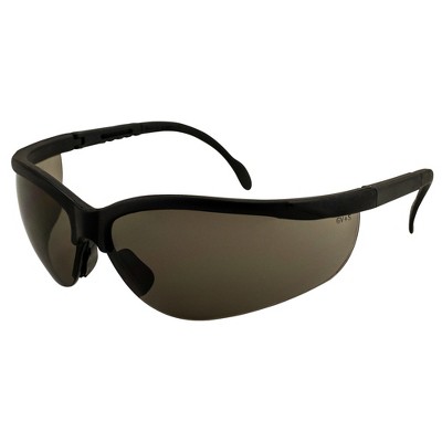 Global Vision Eyewear Blue Moon Safety Motorcycle Glasses with Smoke Lenses