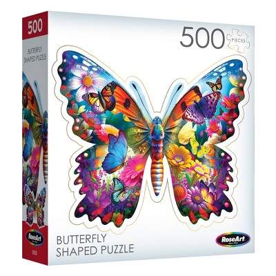 RoseArt Big Shaped Beautiful Butterfly II Jigsaw Puzzle - 500pc
