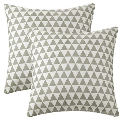 Unique Bargains Geometric Printed Soft Throw Home Decor Living Room Bedroom Pillow Covers 2 Pcs
