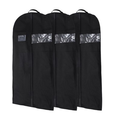 Unique Bargains Dustproof Handle Garment Bag 51.18"x23.62"x5.91" Black 1 Pc