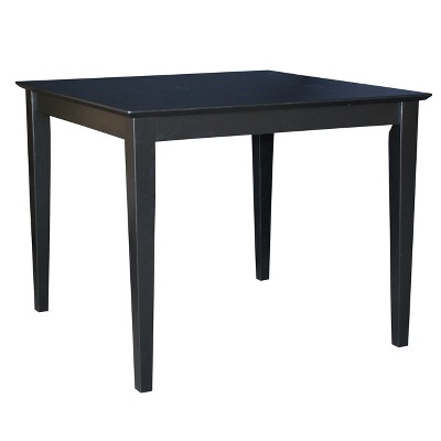 International Concepts 36" Square Solid Wood Top Dining Table with Shaker Legs