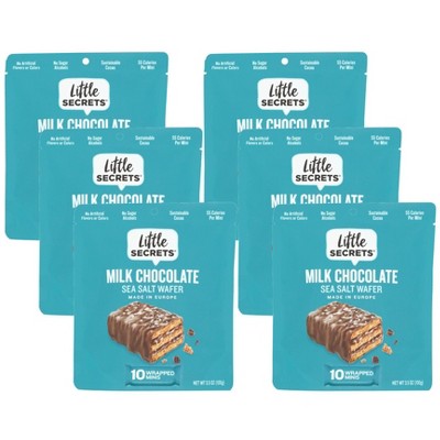 Little Secrets Milk Chocolate Sea Salt Wafer Wrapped Minis - Case of 6/3.5 oz