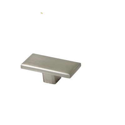 Admira Brushed Satin Nickel 1-7/8 x 3/4" Rectangle Cabinet Knob - Set of 5