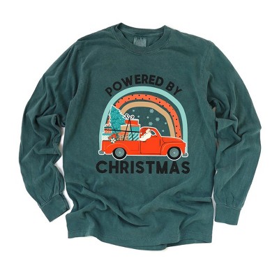 Simply Sage Market Powered By Christmas Garment Dyed Long Sleeve