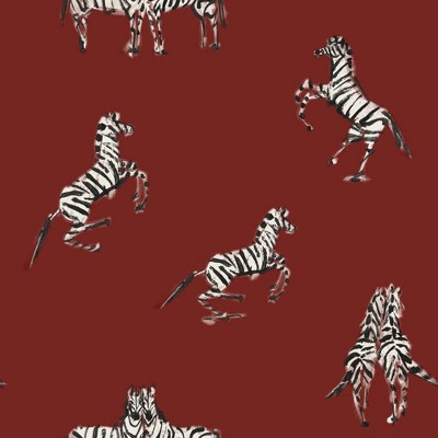 Tempaper Zebras In Love Peel and Stick Wallpaper