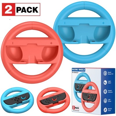 Beboncool 2Pack Steering Wheel For Nintendo Switch 2 Joycons Controller Realistic Driving Ergonomic