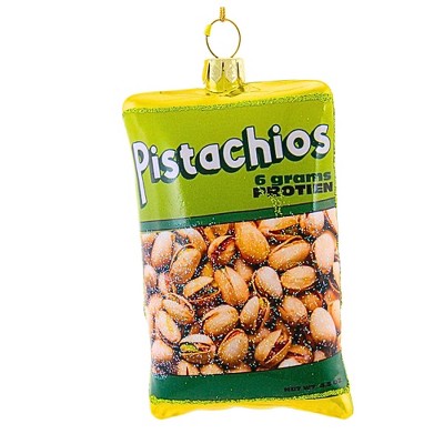 Cody Foster 4.0 Inch Bag Of Pistachios Christmas Tree Ornament , Nuts Protein (1PC)
