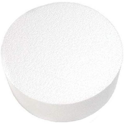 O'Creme Round Cake Dummy for Display Decorating, Styrene - 5" High