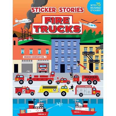 Fire Trucks - (Sticker Stories) by  Edward Miller (Paperback)