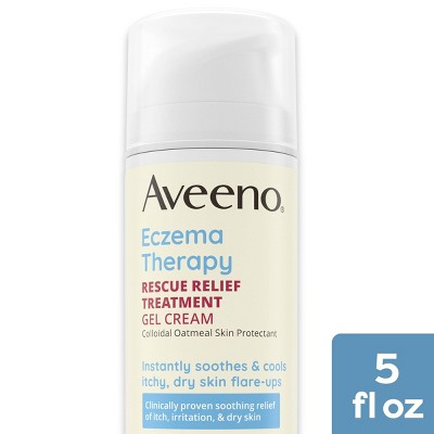 Aveeno Eczema Therapy Rescue Relief Treatment Body Gel Cream - 5 fl oz