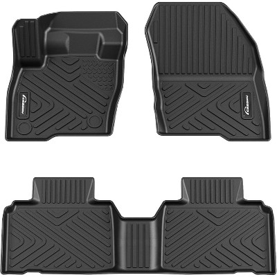All-Weather Floor Mats for 2015-2025 Edge - Heavy Duty TPE Anti-Skid Liners, Custom Fit (Black)