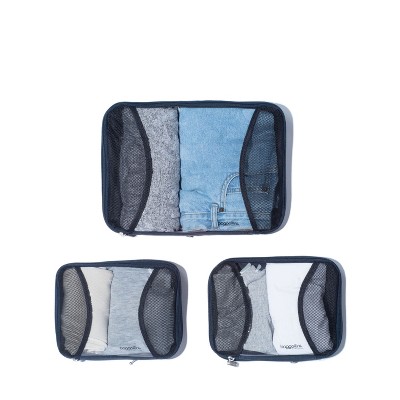 baggallini 2 Medium / 1 Large Compression Packing Cubes Travel Set