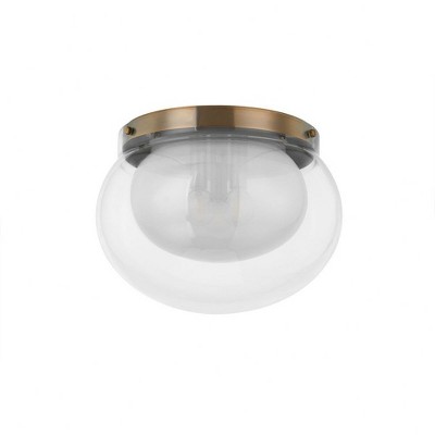 Troy Lighting Magma 3 - Light Flush Mount in  Patina Brass Mist Shade