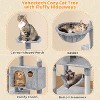 Yaheetech 73"H 4-level Plush Cat Tree Tower with Condos Platform - 3 of 4