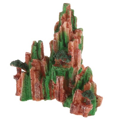 Unique Bargains 1pcs Aquarium Landscape Mountain, Artificial Aquatic Rock Stone for Fish Tank Terrarium Decoration, 6.02"