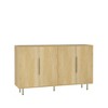 ORRD Modern Fluted Buffet Cabinet Large storage, adjustable shelves, versatile console for any space - 3 of 4